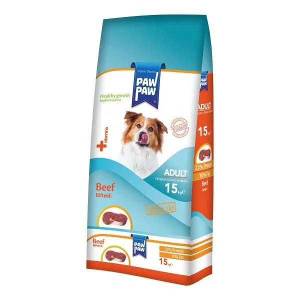 Paw Paw Biftekli Adult 15 kg Köpek Maması