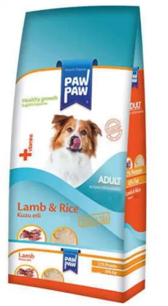 Paw Paw Kuzu Etli Ve Pirinçli Adult 3 kg Köpek Maması