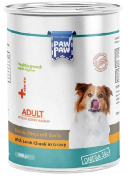 Pawpaw Dana Etli Soslu Yetişkin 400 gr Köpek Maması