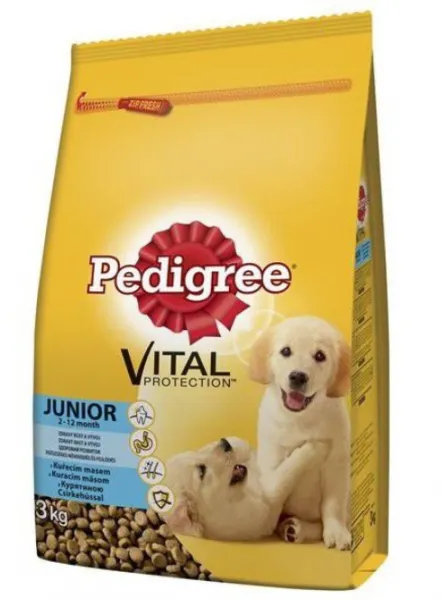 Pedigree Kümes Hayvanı ve Pirinç Kuru Yavru 3 kg Köpek Maması