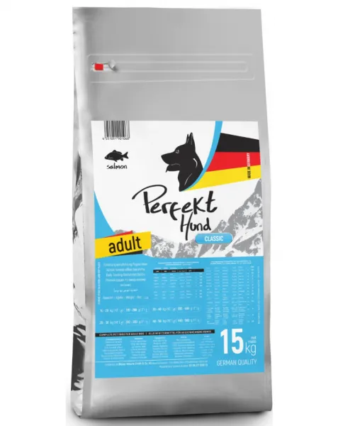 Perfekt Hund Adult Salmon 15 kg Köpek Maması