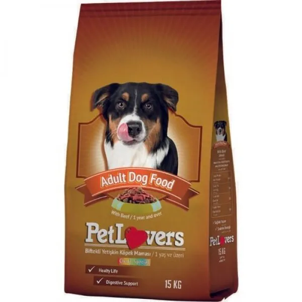 Pet Lovers Biftekli Yetişkin 15 kg Köpek Maması