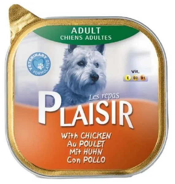 Plaisir Ezme Tavuk Etli Yetişkin 150 gr Köpek Maması