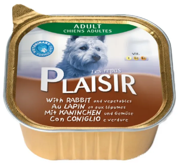 Plaisir Pate Tavşan Etli Yetişkin 150 gr Köpek Maması