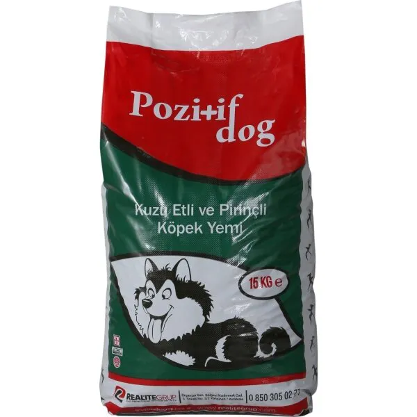 Pozitif Dog Kuzu Etli ve Pirinçli 15 kg Köpek Maması