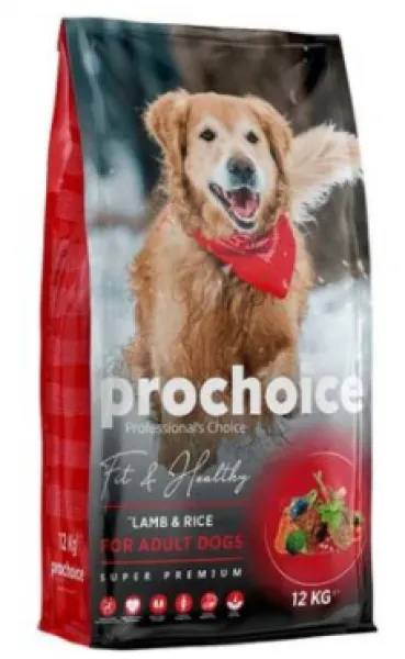Pro Choice Fit & Healthy Kuzu Eti ve Pirinçli 12 kg Köpek Maması