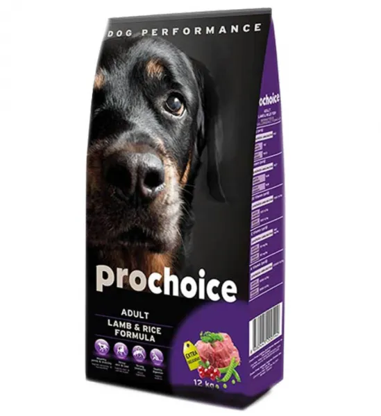 Pro Choice Large Adult Kuzu Eti ve Pirinçli 12 kg Köpek Maması