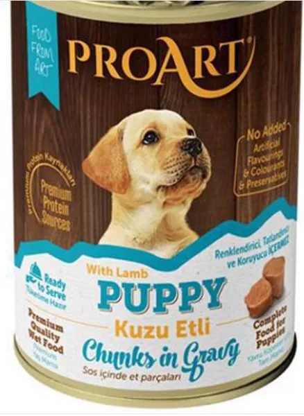 Proart Kuzu Etli Parça Etli Yavru 400 gr Köpek Maması