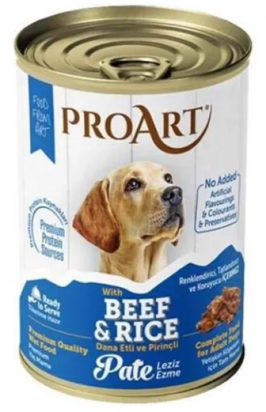 Proart Sığır Etli Pirinçli Ezme Yetişkin 400 gr Köpek Maması