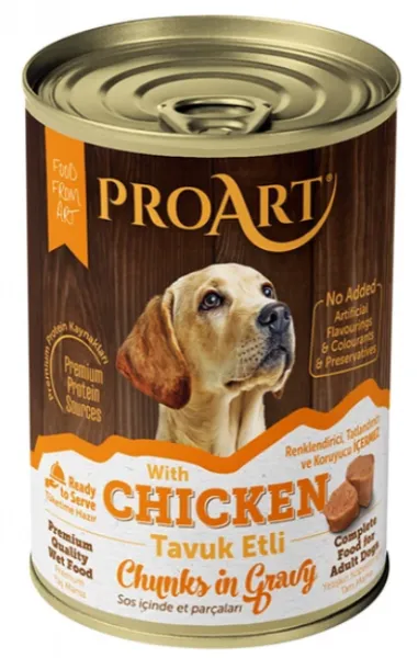 Proart Tavuk Parça Etli Yetişkin 400 gr Köpek Maması