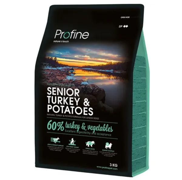 Profine Senior Hindili ve Patatesli 3 kg Köpek Maması