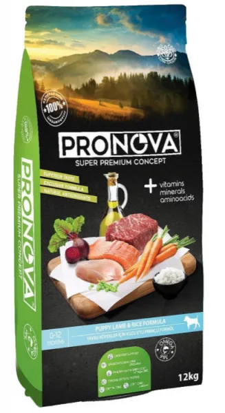 Pronova Düşük Tahıllı Kuzu Etli ve Pirinçli Yavru 12 kg Köpek Maması