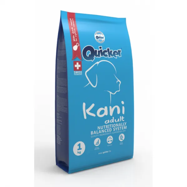 Quicker Kani Beef Adult Dog Food Yetişkin Biftekli 1 kg Köpek Maması