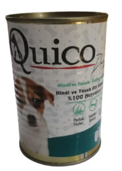 Quico Hindi ve Tavuk Etli Yavru 415 gr Köpek Maması