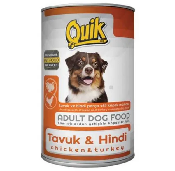 Quik Adult Tavuklu ve Hindili 415 gr Köpek Maması