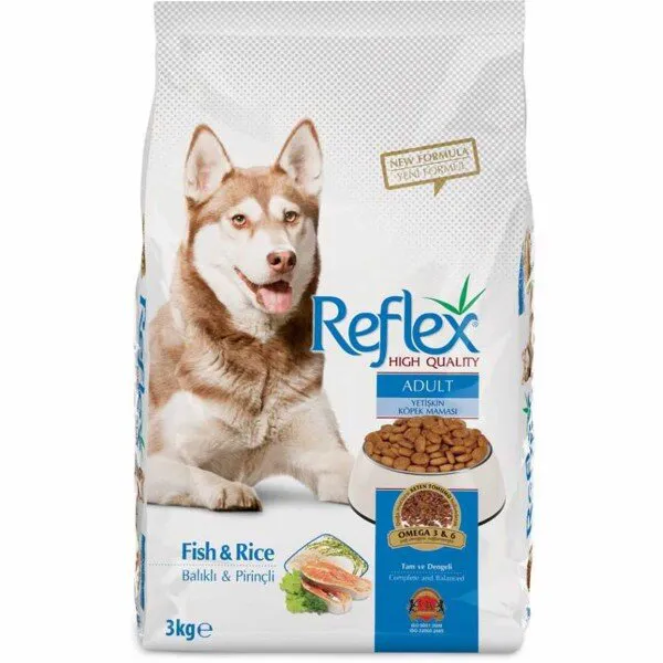 Reflex Balıklı ve Pirinçli Yetişkin 3 kg Köpek Maması