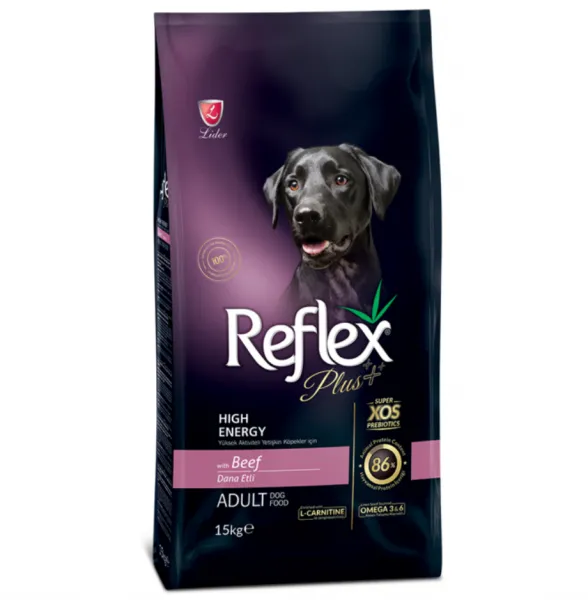 Reflex Plus Adult High Energy Dana Etli 15 kg 15000 gr Köpek Maması