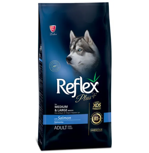 Reflex Plus Adult Medium & Large Somonlu 3 kg Köpek Maması