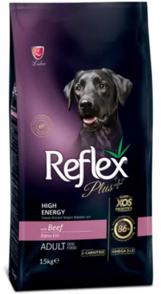 Reflex Plus High Energy Biftekli 15 kg 15000 gr Köpek Maması