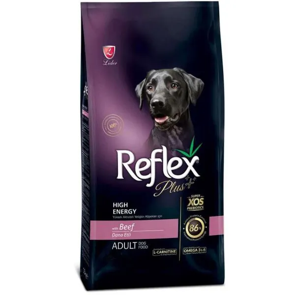 Reflex Plus High Energy Biftekli 3 kg 3000 gr Köpek Maması