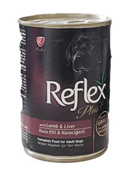 Reflex Plus Kuzulu Karaciğerli Soslu 400 gr Köpek Maması