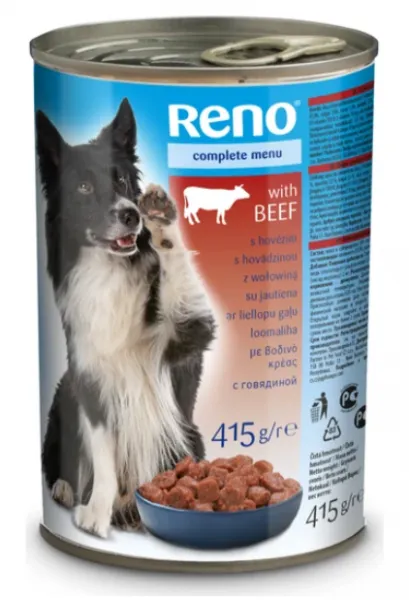Reno Biftekli Yetişkin 415 gr Köpek Maması