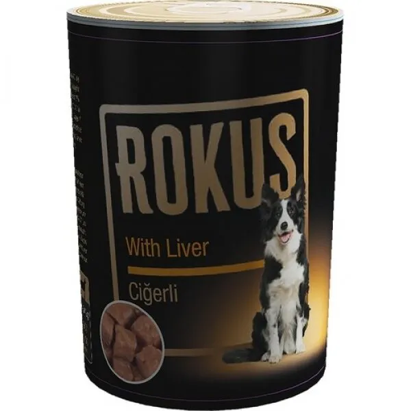 Rokus Adult Ciğerli 410 gr Köpek Maması