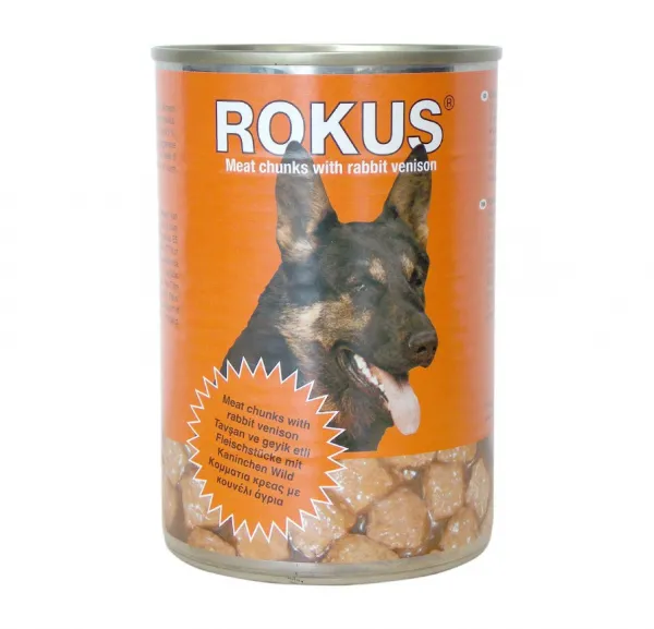 Rokus Adult Tavşan ve Geyik Etli 410 gr Köpek Maması
