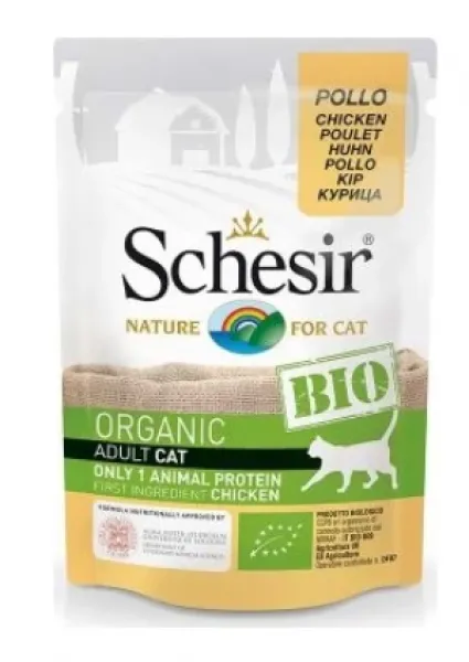 Schesir Bio Range Tavuklu Pouch Yetişkin  85 gr Köpek Maması