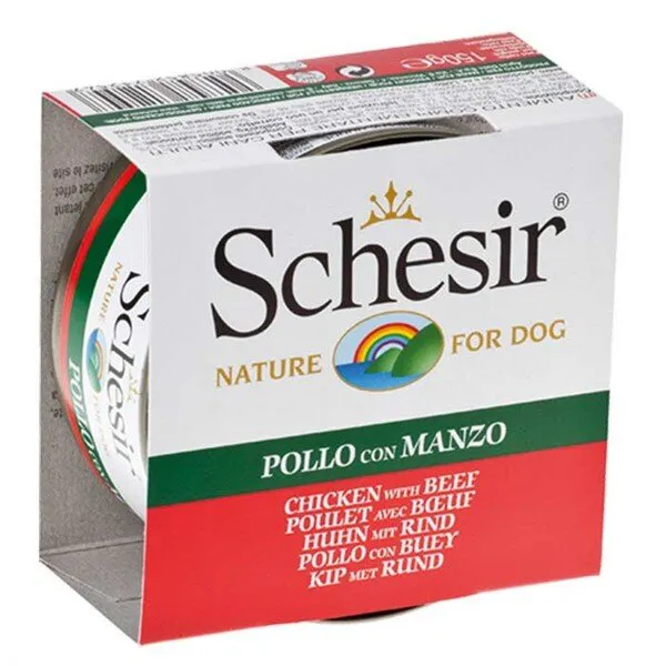 Schesir Tavuklu Biftekli 150 gr Köpek Maması