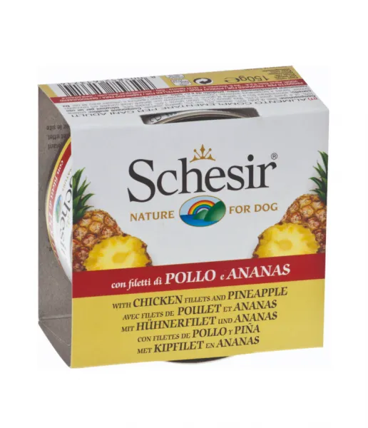 Schesir Tavuklu ve Ananaslı 150 gr Köpek Maması