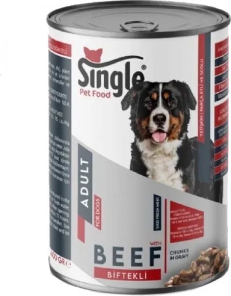 Single For Dogs Biftekli 400 gr Köpek Maması