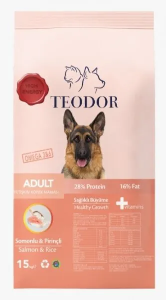Teodor Somonlu Ve Pirinçli 15 kg Köpek Maması