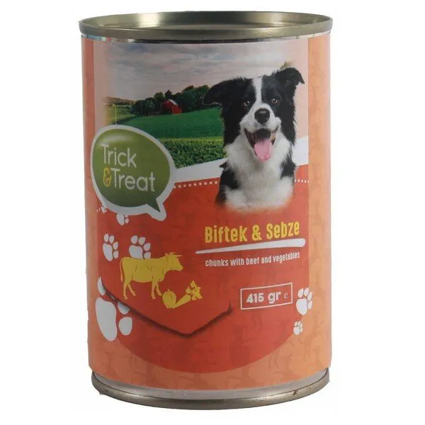 Trick & Treat Biftekli Sebzeli 415 gr Köpek Maması