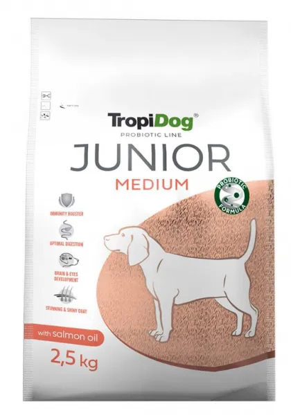 Tropidog Probiotic Line Somonlu Orta Irk Yavru 2.5 kg Köpek Maması