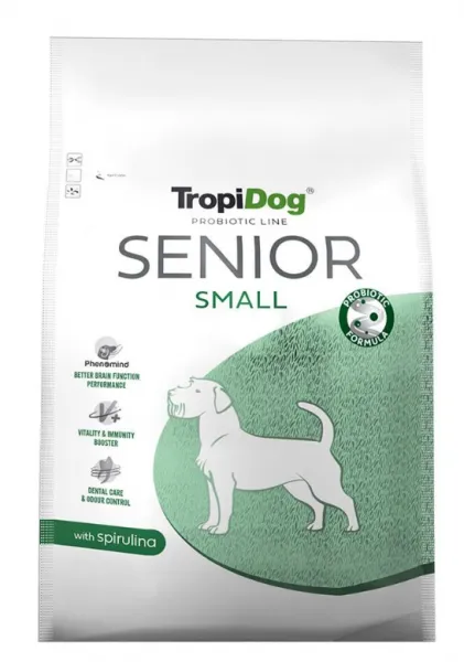 Tropidog Probiotic Line Spirulina Küçük Irk Yaşlı 2.5 kg Köpek Maması