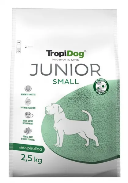 Tropidog Probiotic Line Spirulina Küçük Irk Yavru 2.5 kg Köpek Maması