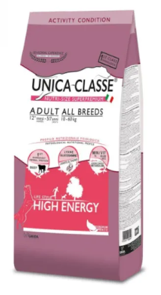 Unica Classe High Energy Biftekli Yetişkin 12 kg Köpek Maması