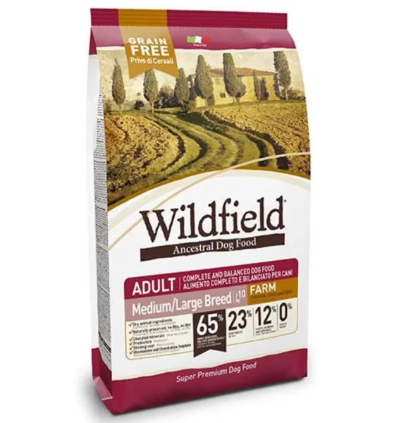 Wildfield Adult Medium Maxi Ördek ve Tavuklu Tahılsız 12 kg Köpek Maması