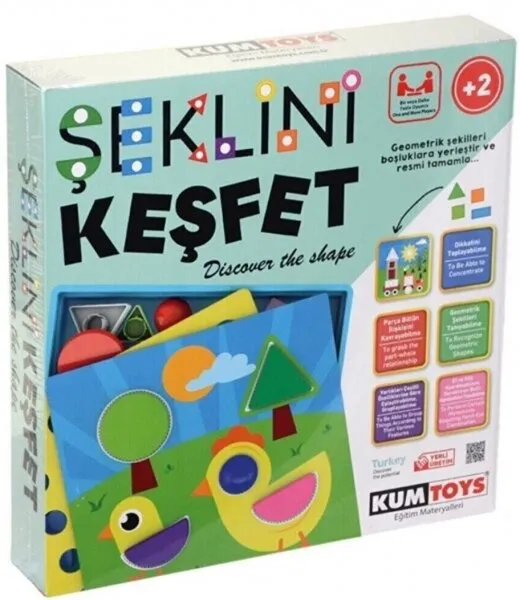 Şeklini Keşfet 5306 Kutu Oyunu