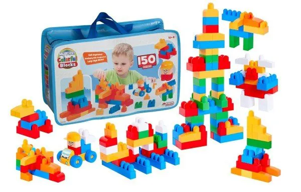 Dede Benim İlk Renkli Bloklarım 150 Parça 150 parça Lego ve Yapı Oyuncakları