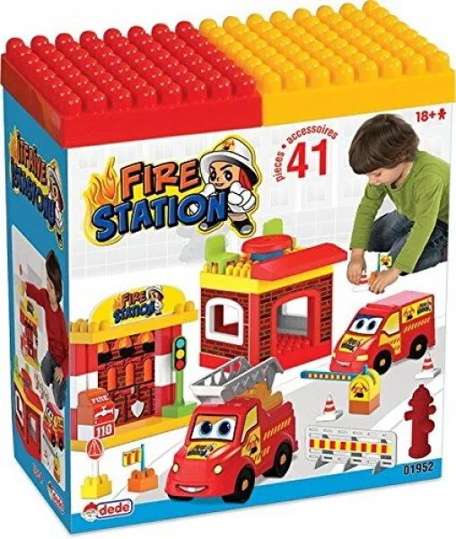 Dede Eğitici itfaiye İstasyonu 41 Parça Lego ve Yapı Oyuncakları