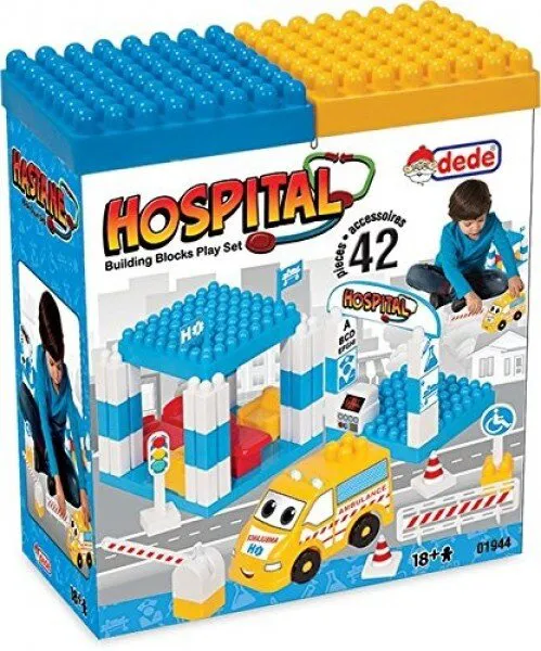 Dede Hastane Bloklar 42 Parça Lego ve Yapı Oyuncakları