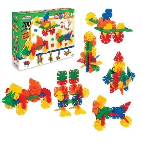 Dede Magic Puzzle 200 Parça 200 parça Lego ve Yapı Oyuncakları
