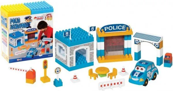 Dede Polis istasyonu 40 Parça Lego ve Yapı Oyuncakları