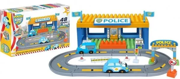 Dede Polis Yol Set 48 Parça Lego ve Yapı Oyuncakları