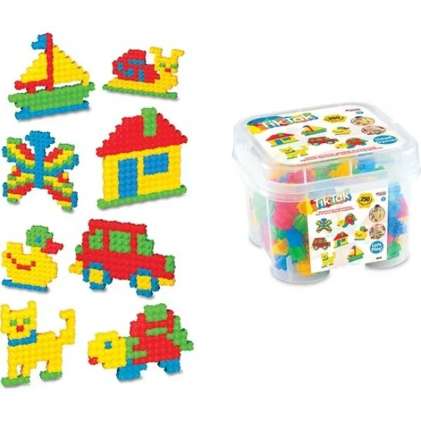 Dede Tik Tak Eğitici Blok Box 250 Parça 250 parça Lego ve Yapı Oyuncakları