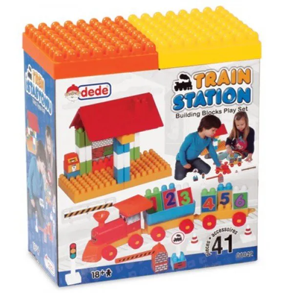 Dede Tren Istasyonu 41 Parça Lego ve Yapı Oyuncakları