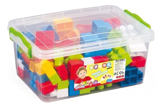 Dolu 5090 Sandıkta Büyük Renkli Bloklar 85 Parça Lego ve Yapı Oyuncakları