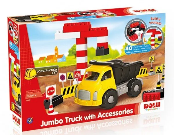 Dolu 6045 Jumbo Kamyon ve Bloklar 40 Parça Lego ve Yapı Oyuncakları